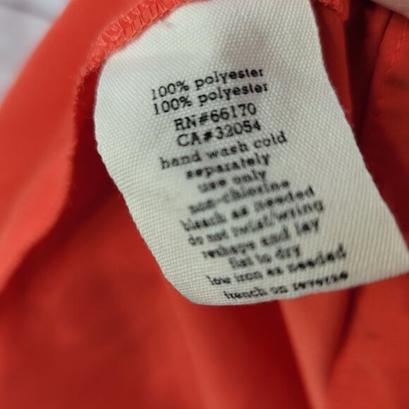 Silence & Noise Sleeveless Tank Dress Orange XS Tier Lined Zip Urban Outfitters - Picture 9 of 10